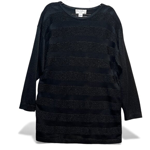 Lisa Ashley Originals Women's 2 Piece Long Sleeve Sweater & Slack Black Size M - Picture 4 of 16